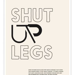 Fahrrad Poster „Shut up legs“